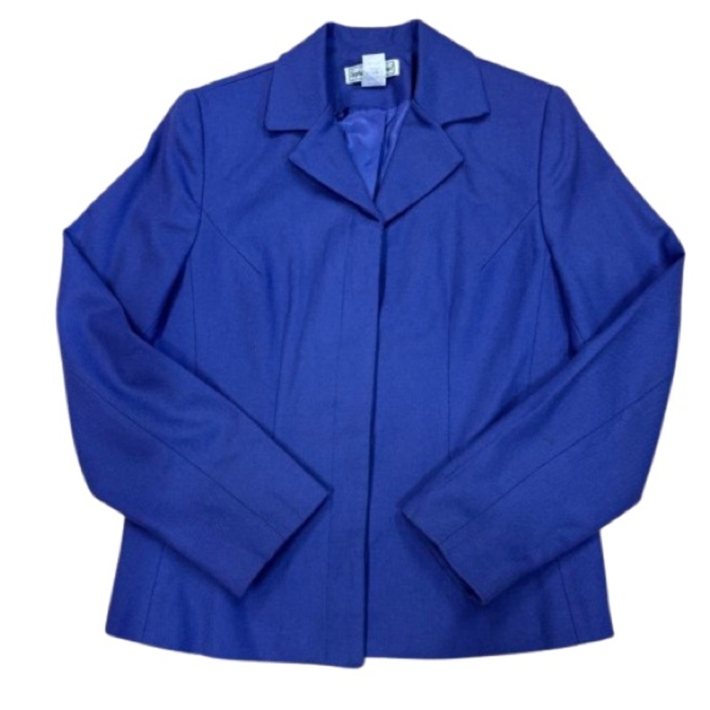 Stephanie Andrews 100% Wool Blazer Button Closure Vintage 80’s Made USA Size 8